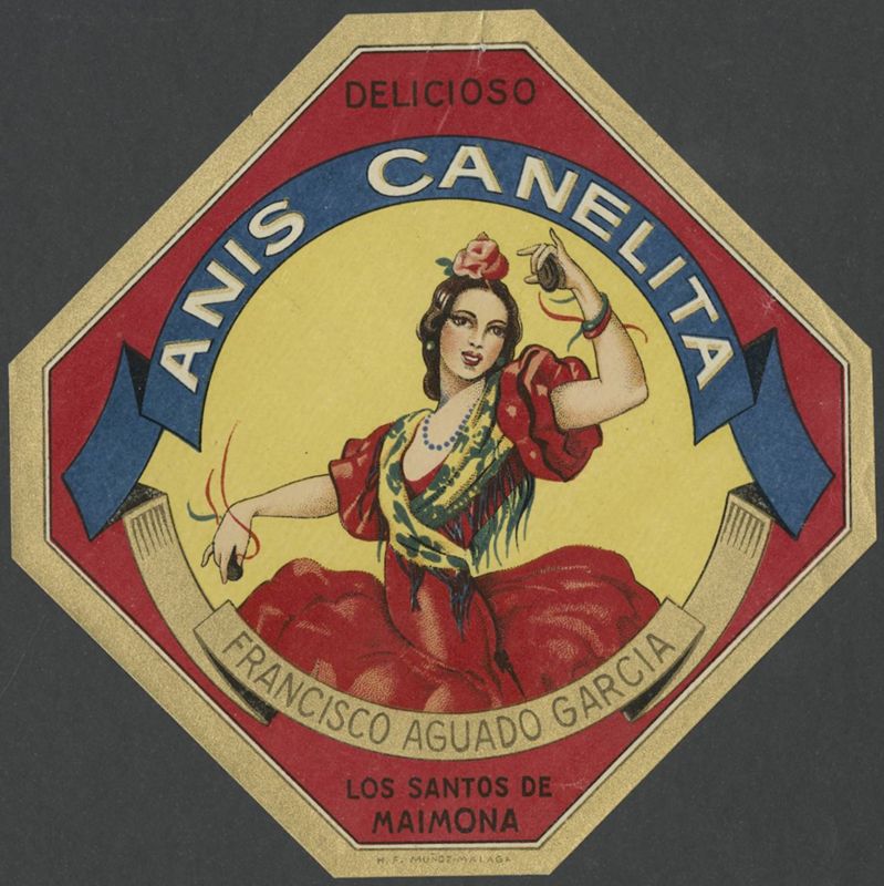 Anisado refinado Seco. Vicente Bosch. [bottle labels], Rieusset S.A.