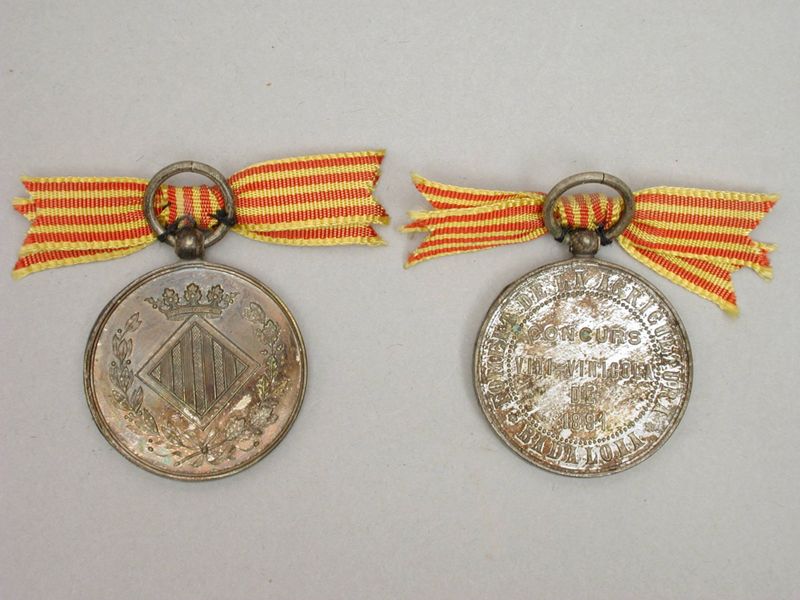 medalla commemorativa [commemorative medals], últim quart segle XIX