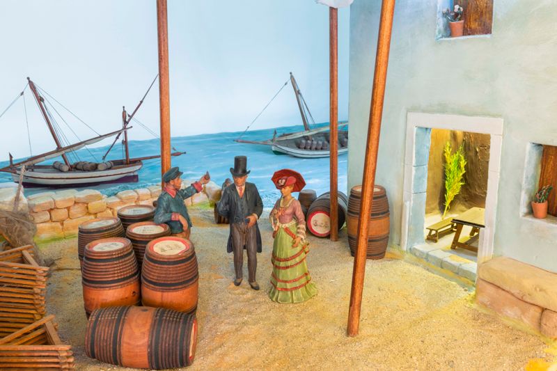 L'EXPEDICIÓ DE VINS [diorama], Albornà Termens, Joan, Albornà Termens, Ramon, Boada, Pau, Güell i Cortina, Lluís Maria, Bertran, Castells Martí, Martí, entre el 1950 i 1952.