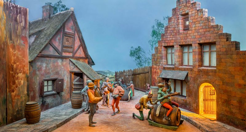 KERMESE. BRUEGHEL EL VELL [diorama], Albornà Termens, Joan, Albornà Termens, Ramon, Boada, Pau, Güell i Cortina, Lluís Maria, Castells Martí, Martí, entre el 1950 i 1953.