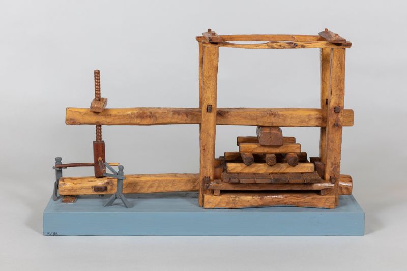 maqueta de premsa italiana de l'edat mitjana [maqueta], Padrós, segon quart segle XX