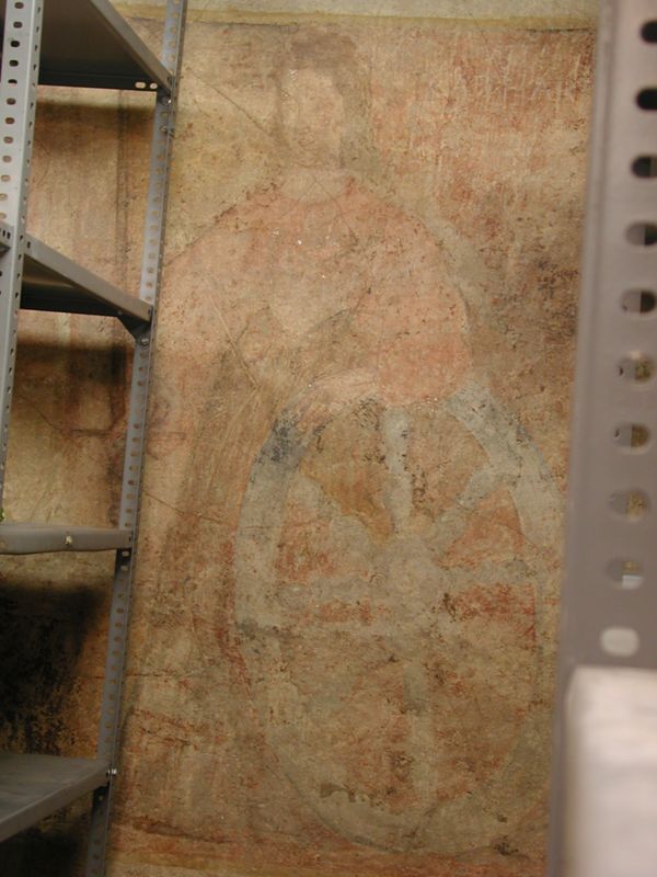 Santa Caterina d'Alexandria [pintura mural], desconegut, segle XVII segle XVIII