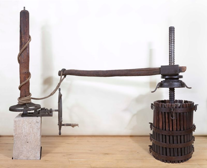 premsa de torn i palanca [premsa de vi], segona meitat segle XIX - primer quart segle XX