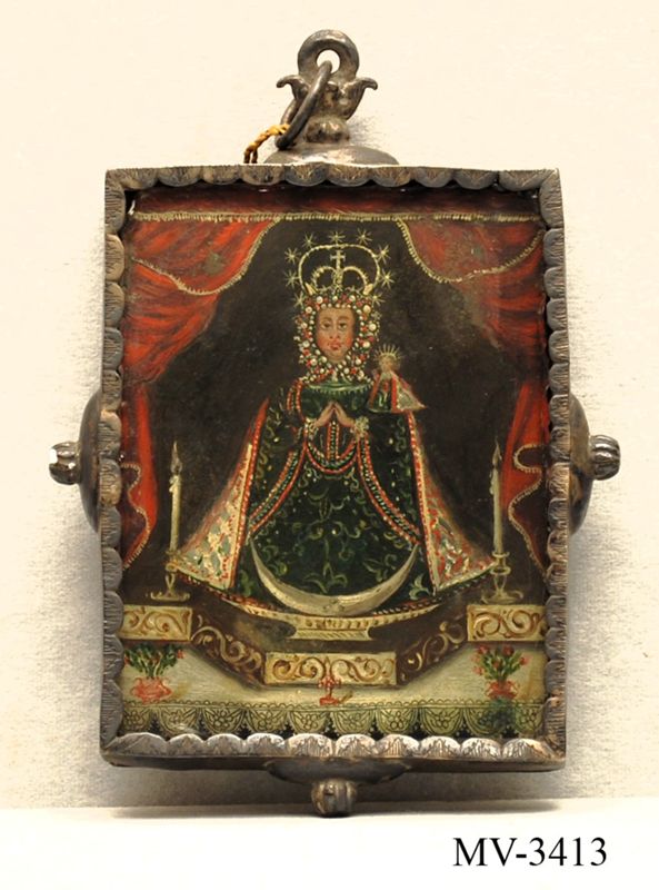 Mare de Déu amb el nen Jesús [pintura], desconegut, segle XVII