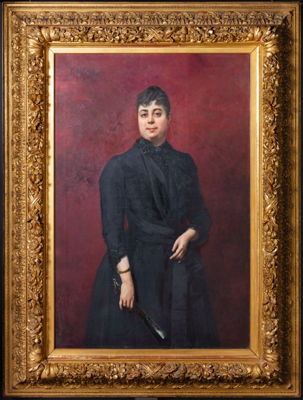 Retrat d'Amàlia Soler [pintura sobre llenç], Masriera Manovens, Francesc, 1890