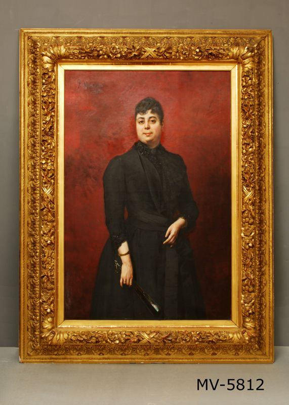 Retrat d'Amàlia Soler [pintura sobre llenç], Masriera Manovens, Francesc, 1890