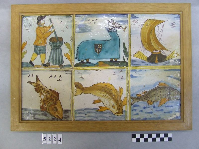 Drac del bestiar [rajola d'oficis], desconegut, segle XVIII