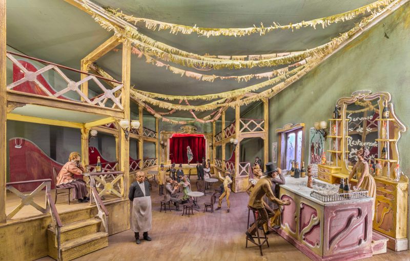 CAFÈ CONCERT. TOLOUSE-LAUTREC [dioramas], Calpe, Fermí, Boada, Pau, Güell i Cortina, Lluís Maria, Castells Martí, Martí, entre el 1950 i 1953.