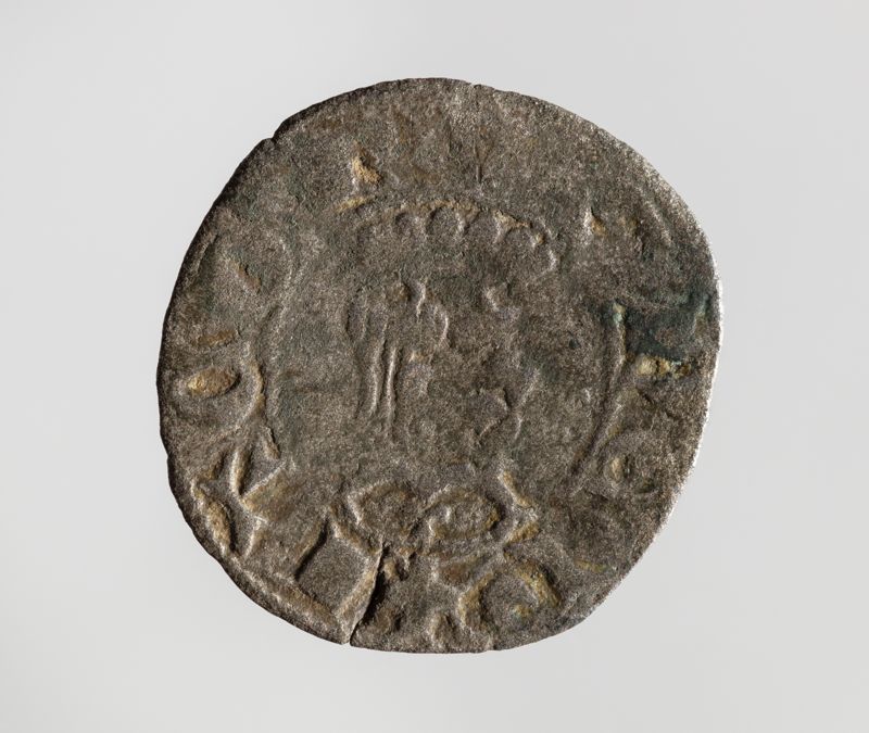 1 diner de tern barceloní [moneda], últim quart segle XIII, primer quart segle XIV