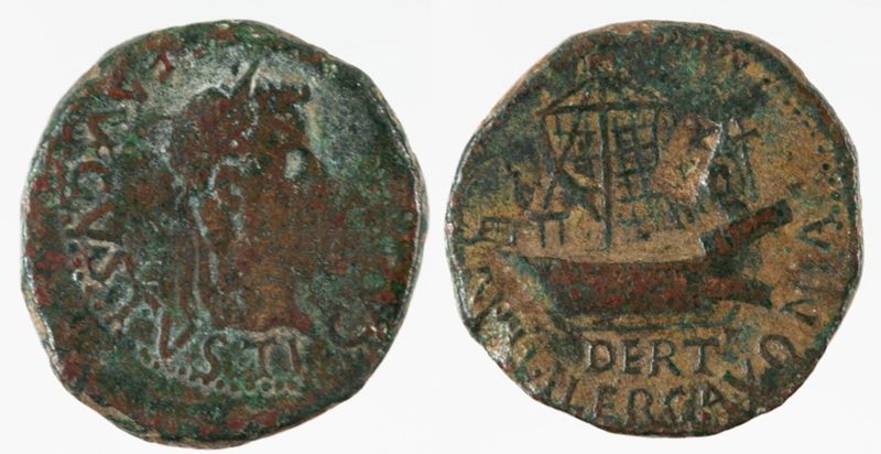 as [moneda], Tiberi, emperador romà, 14 - 37