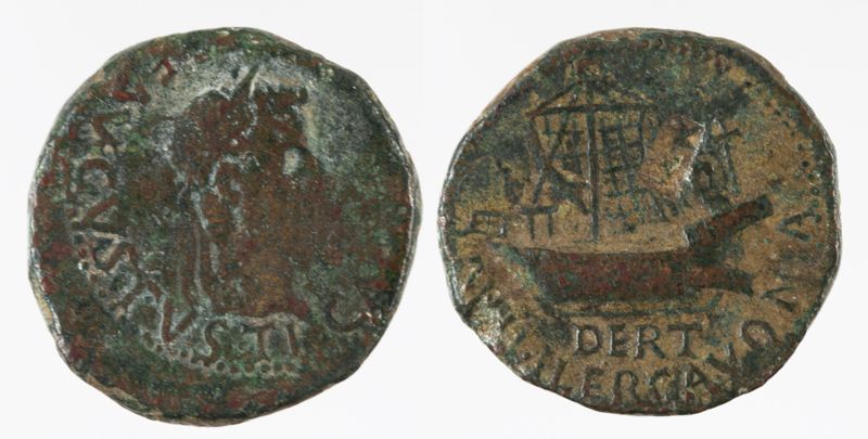 as [coins], Tiberi, emperador romà, 14 - 37