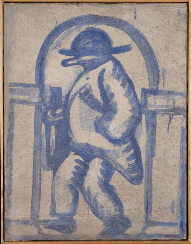 Fragment mural de les Galeries Laietanes [pintura], Nogués, Xavier, primer terç segle XX