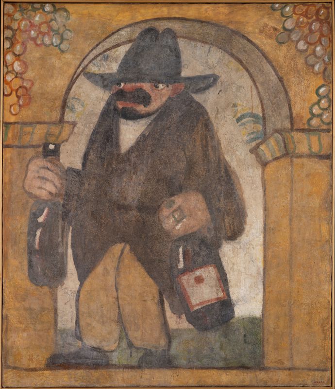 Fragment mural de les Galeries Laietanes [pintura], Nogués, Xavier, primer terç segle XX