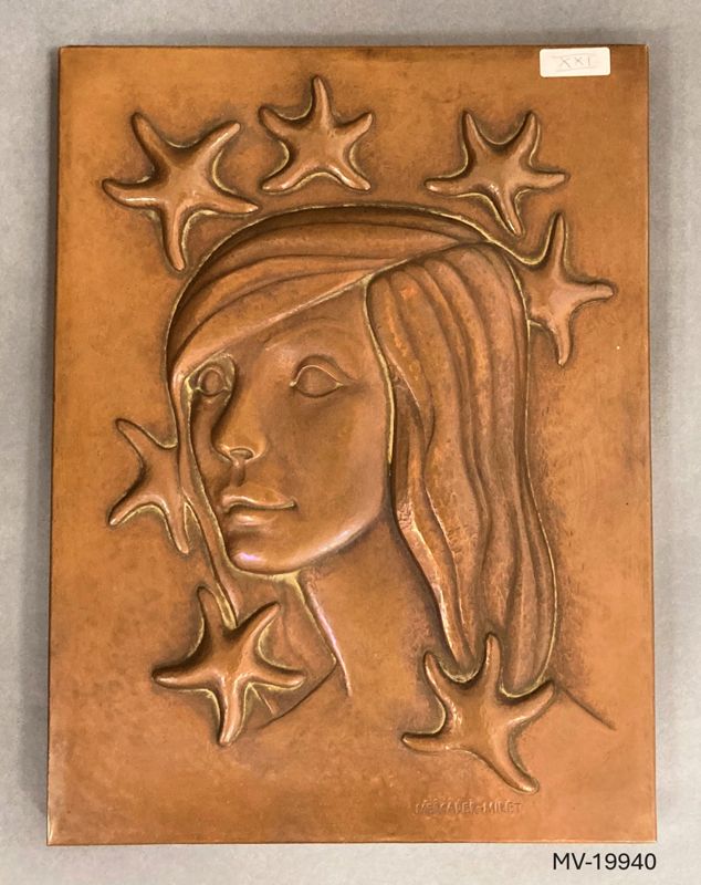 Noia i estels [relleu], Mercader Miret, Jaume, 1940 - 1999