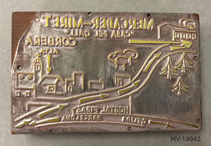 tarja de visita: Casa del Gall [relleu], Mercader Miret, Jaume, 1940 - 1999