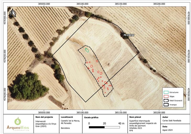 Vinya Gran 2024 [archaeological sites], Gràcia Giralt, Josep, iberic final- roma alt imperi, Vinya Gran