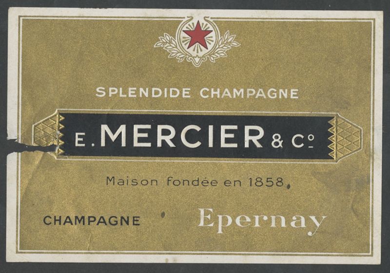 Splendide Champagne. Champagne Mercier [bottle labels], segon terç del segle XX
